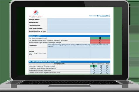 Fall Hvac Maintenance Checklist Template Free Download Housecall Pro