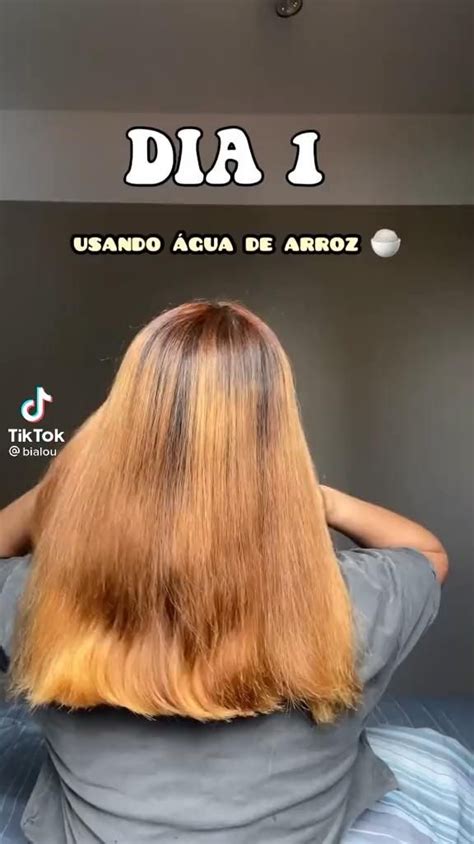 água de arroz no cabelo Vídeo Dicas sobre cabelo Cabelo fácil