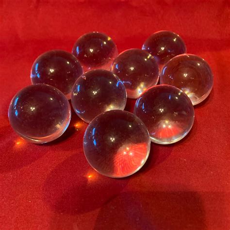 10 Solid Glass Orbs Set Of 9