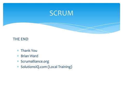 Introduction To Agile Scrum Ppt