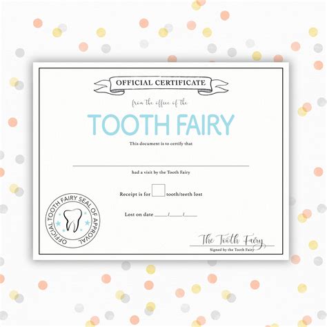 Tooth Fairy Receipt, Tooth Fairy Gifts, Tooth Fairy Letter Template ...