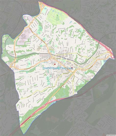 Map of Summit city, New Jersey - Thong Thai Real
