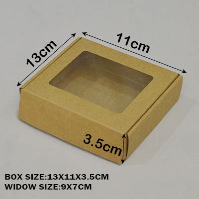 Custom Black Kraft Cardboard Gift Boxes Large Multisize Window Paper