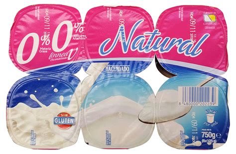 Hacendado Yogur Desnatado Natural Pack X G G