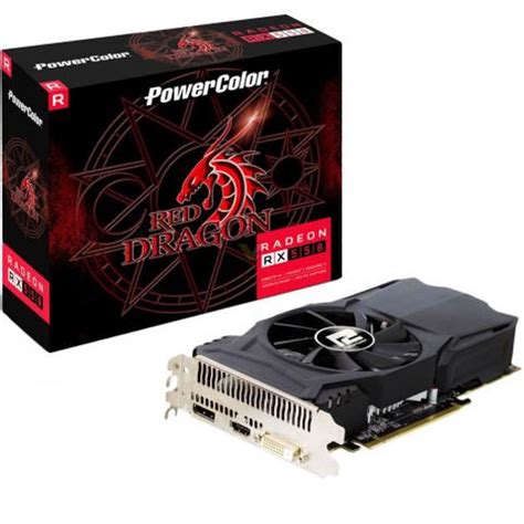 Placa De Video 4GB Radeon RX 550 Powercolor Red Dragon AXRX 550 4GBD5