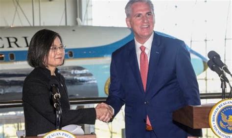 Taiwans President Meets House Speaker Kevin Mccarthy Despite Chinese Protests