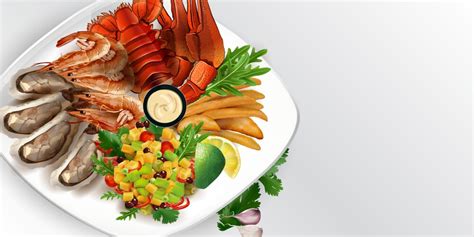 Seafood Salad Vector Images Over 4500