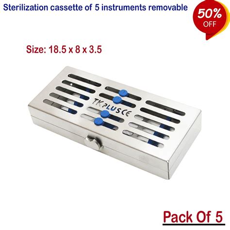 Dental Sterilization Cassettes Rack Trays Stainless Box For 5 7 10 20 Instrument Ebay