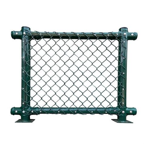 China Customized Diamond 8ft 9 Gauge Chain Link Fence Pvc Coated For Sports Playground