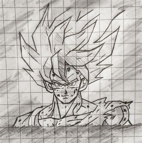 Goku Pencil Drawing