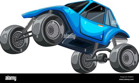 Vector Image Of A Blue Off Road Car Stock Vector Image And Art Alamy