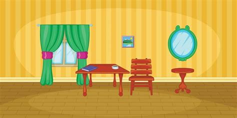 Cartoon House Inside Vector Art Icons And Graphics For Free Download