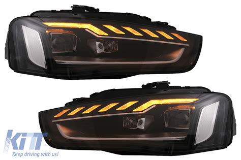 Full LED Headlights Suitable For Audi A4 B8 5 Facelift 2012 2015