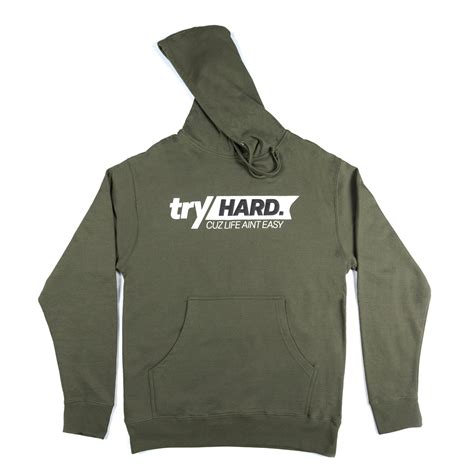 Try Hard Logo Hoodie - TRY HARD