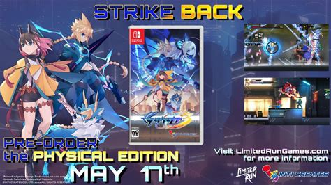 Azure Striker Gunvolt 3 Western Physical Editions Revealed Pre Orders