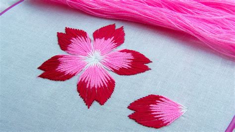 Hand Embroidery Flower Stitch By Nakshi Kantha World Youtube