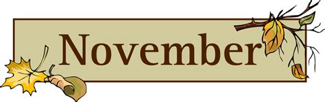 54 Free November Clipart