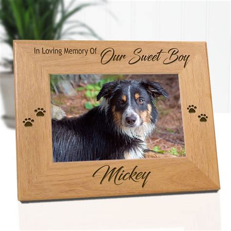 Pet Loss Dog Memorials Loss Of Pet Picture Frames Pet Etsy