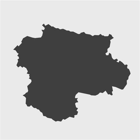 Satara Black Vector Map On Gray Background Satara Maharashtra