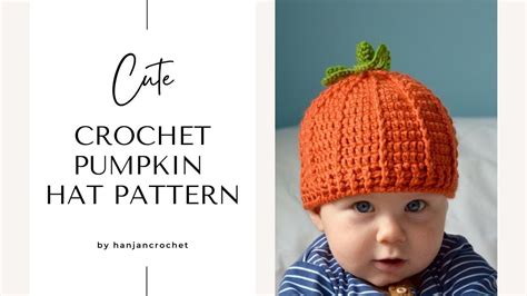 How To Crochet A Pumpkin Hat Free Pattern Tutorial YouTube