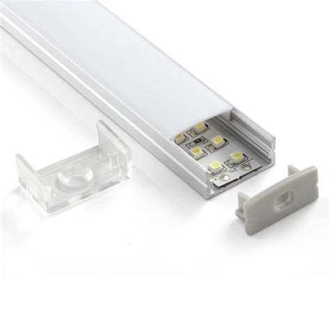 Kit Perfil Aluminio Sensa Big Para Tiras Led Metro Ledbox