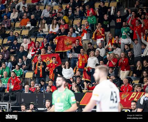 Muenchen Deutschland 12th Jan 2024 Fans Aus Montenegro GER Ungarn