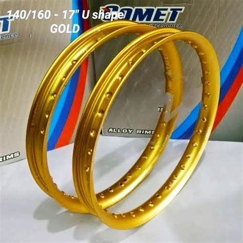 Jual VELG COMET U SHAPE 140 160 SET RING 17 GOLD ORIGINAL Not Scarlet