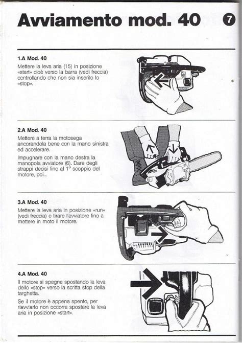 Alpina Castor Motoseghe Manuali Di Uso E Manutenzione