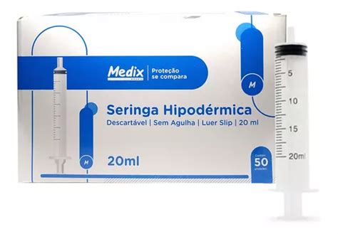 Seringa Descartável Sem Agulha Luer Slip Medix 20ml Parcelamento sem