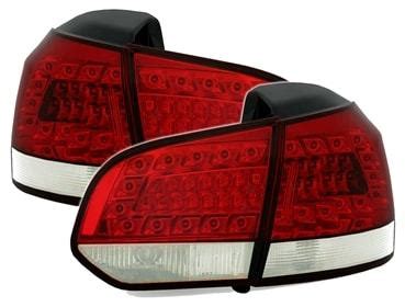 Zadnje LED luči VW Golf 6 Limo 08 rdečo bele