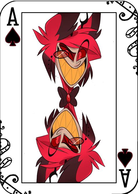 I Made An Alastor Ace Of Spades Card I Like How It Turned Out R Hazbinhotel