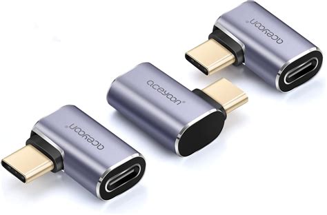 aceyoon Lot de 3 Adaptateur USB C Mâle vers USB C Femelle USB 3 1 Gen