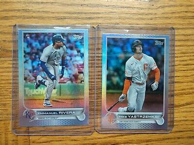 Lot Topps Rainbow Foil W Mike Yastrzemski Error Emmanuel