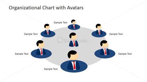 Powerpoint Organizational Chart With Avatars Slidemodel Cloud Hd Hot Sex Picture