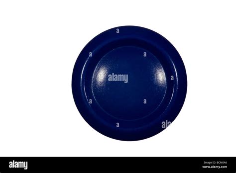 Blue Coloured Button Stock Photo Alamy