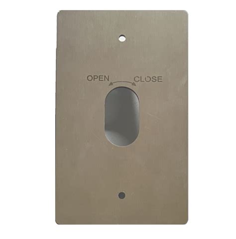Lock-It-Well - PZ25 Stainless Plate for Mounting Oval 3 (OPEN - CLOSE ...