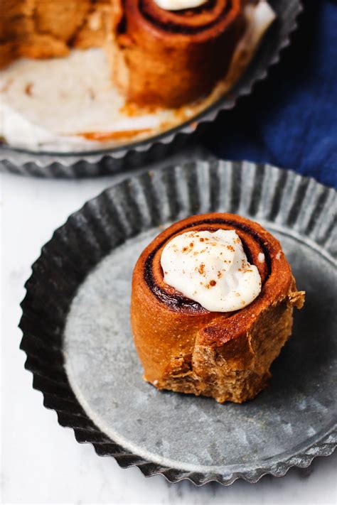 Vegan Whole Wheat Cinnamon Rolls 8 Ingredients Barrel Leaf 桶子葉