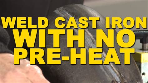 How To Weld Cast Iron No Pre Heating Tig Time Youtube