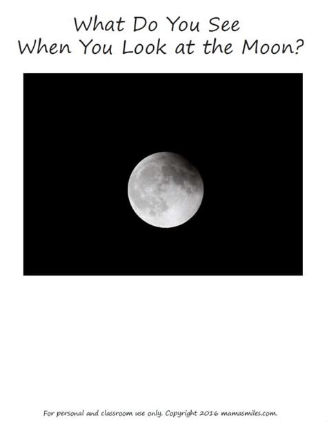 Moon Activity for Kids - Includes Free Printable