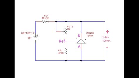 Adjustable Shunt Zener Regulator Circuit Using Tl