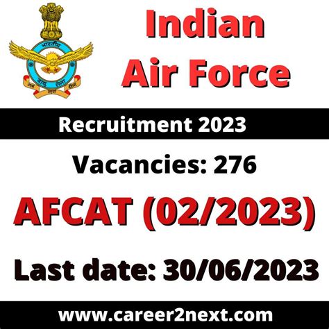 Airforce Afcat Recruitment Posts Career Next