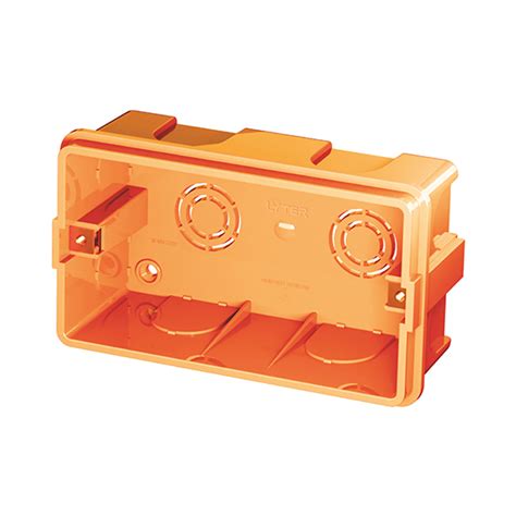 Horizon Flush Mounting Plastic Gang Box 6m Lyter