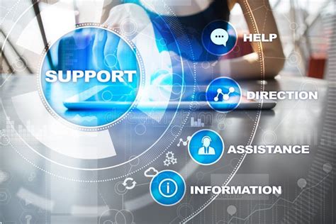 Technical Support. Customer Help. Business and Technology Concept ...