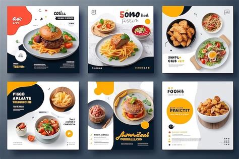 Premium Photo Flyer Or Social Media Post Template Themed Food