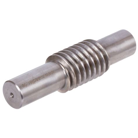 Worm Shaft Made Of Steel C45 Module 4 Double Thread Right Hand PN