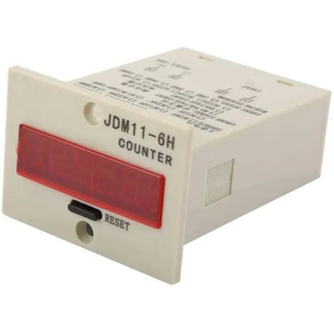 NEUF JDM11 6H 0 999999 6 Chiffres Écran Électronique Compteur Relais