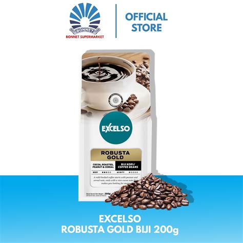 Jual Excelso Robusta Gold 200g Biji 8991002102118 Shopee Indonesia