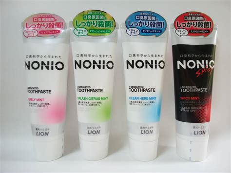 ライオン ノニオ Nonio 歯磨き粉 クリアハーブミント ピュアリー スプラッシュシトラス スパイシー 各130g 計4本歯磨き粉｜売買