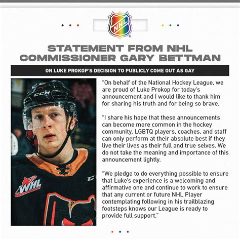 NHL on Twitter: "Statement from NHL Commissioner Gary Bettman on Luke ...