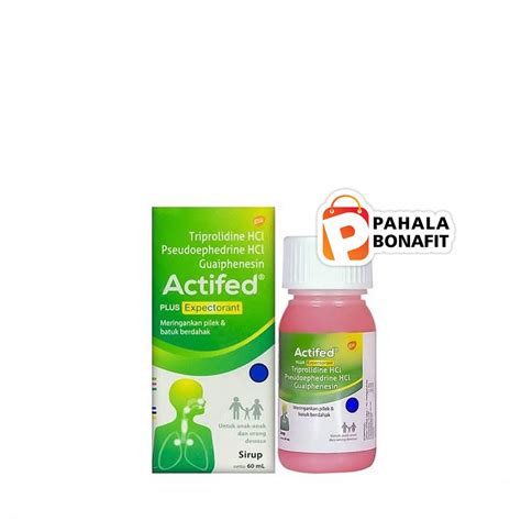 Jual Actifed Plus Expectorant Obat Batuk Berdahak 60ml Shopee Indonesia